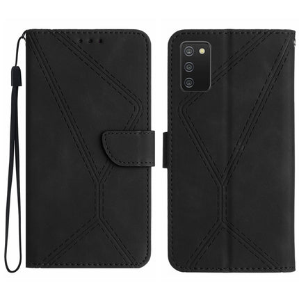 Stitching Embossed Leather Phone Case, For Samsung Galaxy A03s 165.8mm, For Samsung Galaxy A03s 166mm, For Samsung Galaxy A04e / M04 4G, For Samsung Galaxy A10 / M10
