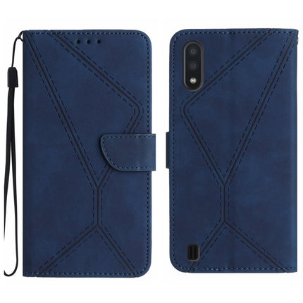 Stitching Embossed Leather Phone Case, For Samsung Galaxy A03s 165.8mm, For Samsung Galaxy A03s 166mm, For Samsung Galaxy A04e / M04 4G, For Samsung Galaxy A10 / M10