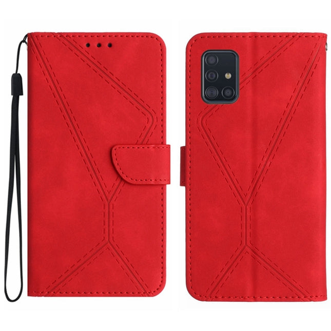 Stitching Embossed Leather Phone Case, For Samsung Galaxy A51 4G, For Samsung Galaxy A51 5G, For Samsung Galaxy A52 / A52s, For Samsung Galaxy A53 5G