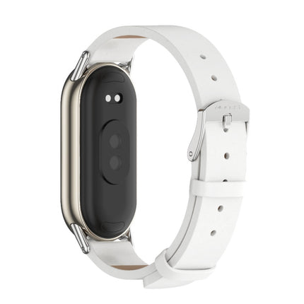 Mijobs Microfiber PU Leather Watch Band, For Xiaomi Smart Band 10 / 9 / 8