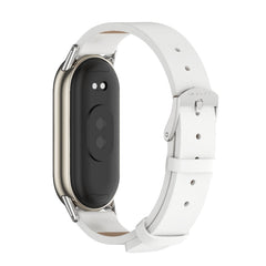 Mijobs Microfiber PU Leather Watch Band, For Xiaomi Mi Band 8 / 9 / 9 NFC