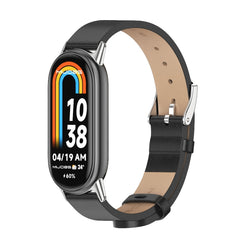 Mijobs Microfiber PU Leather Watch Band, For Xiaomi Mi Band 8 / 9 / 9 NFC