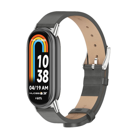 Mijobs Microfiber PU Leather Watch Band, For Xiaomi Smart Band 10 / 9 / 8