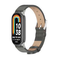 Mijobs Microfiber PU Leather Watch Band, For Xiaomi Mi Band 8 / 9 / 9 NFC