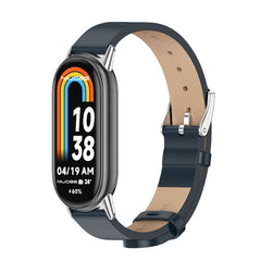 Mijobs Microfiber PU Leather Watch Band, For Xiaomi Mi Band 8 / 9 / 9 NFC