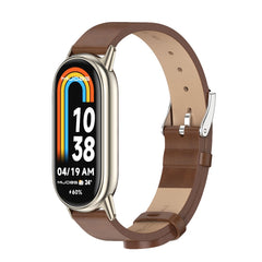 Mijobs Microfiber PU Leather Watch Band, For Xiaomi Mi Band 8 / 9 / 9 NFC