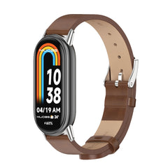 Mijobs Microfiber PU Leather Watch Band, For Xiaomi Mi Band 8 / 9 / 9 NFC