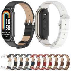 Mijobs Microfiber PU Leather Watch Band, For Xiaomi Mi Band 8 / 9 / 9 NFC