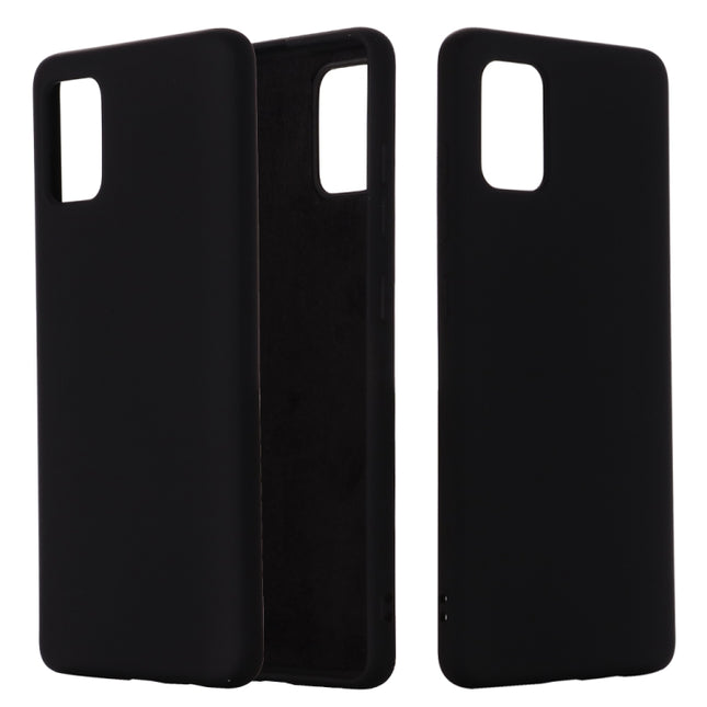 Solid Color Liquid Silicone Shockproof Full Coverage Protective Case, For Samsung Galaxy A51 5G