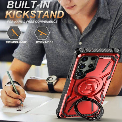 Armor Series Holder Phone Case, For Samsung Galaxy S24 Ultra 5G, For Samsung Galaxy S22 5G, For Samsung Galaxy S22+ 5G, For Samsung Galaxy S24+ 5G