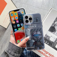 Dual-side IMD Astronaut Frosted Phone Case, For iPhone 14, For iPhone 14 Plus, For iPhone 14 Pro, For iPhone 14 Pro Max, For iPhone 13, For iPhone 13 Pro, For iPhone 13 Pro Max, For iPhone 12, For iPhone 12 Pro, For iPhone 12 Pro Max, For iPhone 11