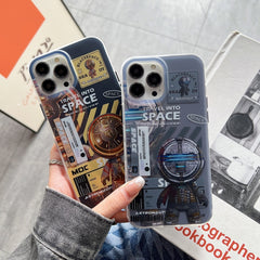 Dual-side IMD Astronaut Frosted Phone Case, For iPhone 14, For iPhone 14 Plus, For iPhone 14 Pro, For iPhone 14 Pro Max, For iPhone 13, For iPhone 13 Pro, For iPhone 13 Pro Max, For iPhone 12, For iPhone 12 Pro, For iPhone 12 Pro Max, For iPhone 11