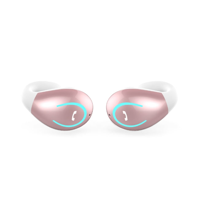 YX08 Ultra-light Ear-hook Stereo Wireless V5.0 Bluetooth Earphones, Binaural, Double