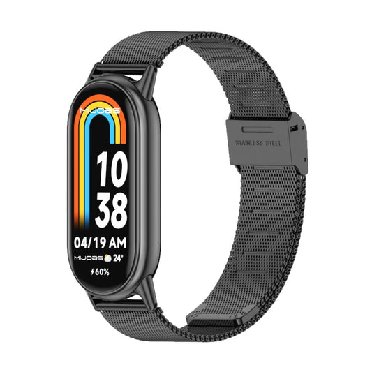 Mijobs Milan Buckle Metal Stainless Steel Watch Band, For Xiaomi Mi Band 8 / 9 / 9 NFC