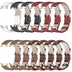 Mijobs Genuine Leather Watch Band, For Xiaomi Mi Band 8 / 9 / 9 NFC