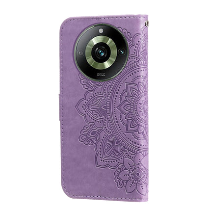 Seven-petal Flowers Embossing Leather Phone Case, For Realme 11 Pro / 11 Pro+, For Realme C65 4G, For Realme GT Neo 5 5G / GT3, For Realme C55