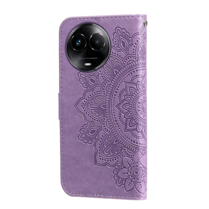 Seven-petal Flowers Embossing Leather Phone Case, For Realme C67 / 11 5G Taiwan Version, For Realme 11 4G Global, For Realme C53 / Narzo N53, For Realme 11