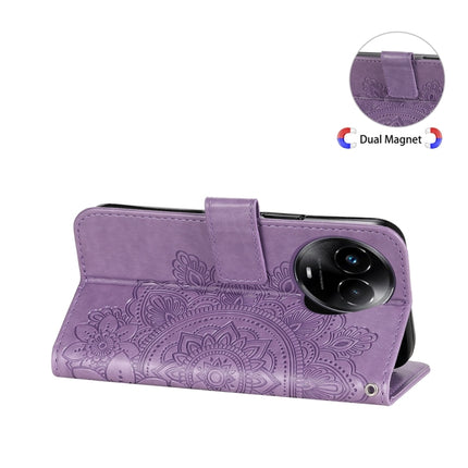 Seven-petal Flowers Embossing Leather Phone Case, For Realme C67 / 11 5G Taiwan Version, For Realme 11 4G Global, For Realme C53 / Narzo N53, For Realme 11