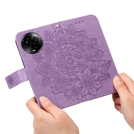 Seven-petal Flowers Embossing Leather Phone Case, For Realme C67 / 11 5G Taiwan Version, For Realme 11 4G Global, For Realme C53 / Narzo N53, For Realme 11