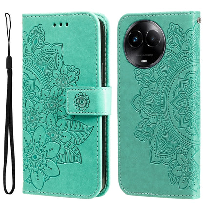Seven-petal Flowers Embossing Leather Phone Case, For Realme 12 Pro+, For Realme C67 4G Global, For Realme C67 / 11 5G Taiwan Version, For Realme 11 4G Global