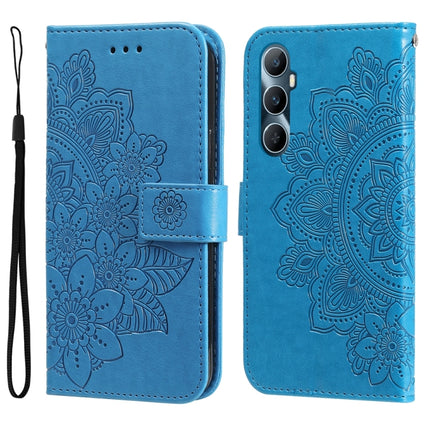 Seven-petal Flowers Embossing Leather Phone Case, For Realme 11 Pro / 11 Pro+, For Realme C65 4G, For Realme GT Neo 5 5G / GT3, For Realme C55