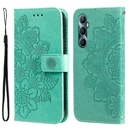 Seven-petal Flowers Embossing Leather Phone Case, For Realme 11 Pro / 11 Pro+, For Realme C65 4G, For Realme GT Neo 5 5G / GT3, For Realme C55