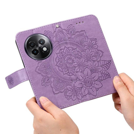 Seven-petal Flowers Embossing Leather Phone Case, For Realme 13+, For Realme 13 Pro / 13 Pro+ / P1 Pro Global, For Realme GT 6 / GT Neo6 SE, For Realme C63 / C61  / Note 60