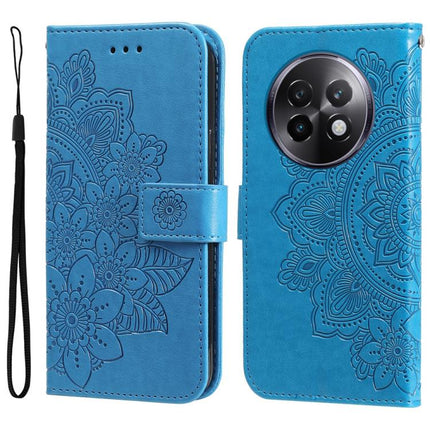 Seven-petal Flowers Embossing Leather Phone Case, For Realme 14 Pro Global, For Realme GT 7 Pro, For Realme 13+, For Realme 13 Pro / 13 Pro+ / P1 Pro Global