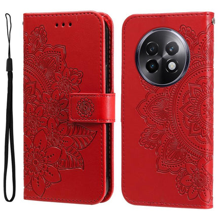 Seven-petal Flowers Embossing Leather Phone Case, For Realme 14 Pro Global, For Realme GT 7 Pro, For Realme 13+, For Realme 13 Pro / 13 Pro+ / P1 Pro Global
