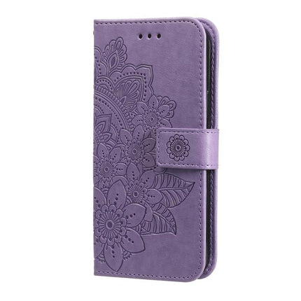 Seven-petal Flowers Embossing Leather Phone Case, For Realme 14 Pro Global, For Realme GT 7 Pro, For Realme 13+, For Realme 13 Pro / 13 Pro+ / P1 Pro Global