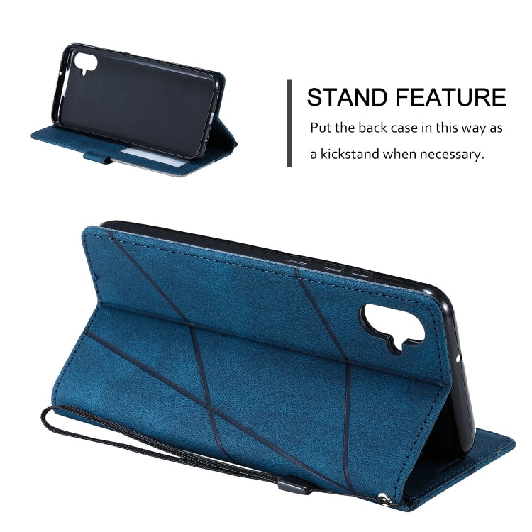 Skin Feel Splicing Leather Phone Case
