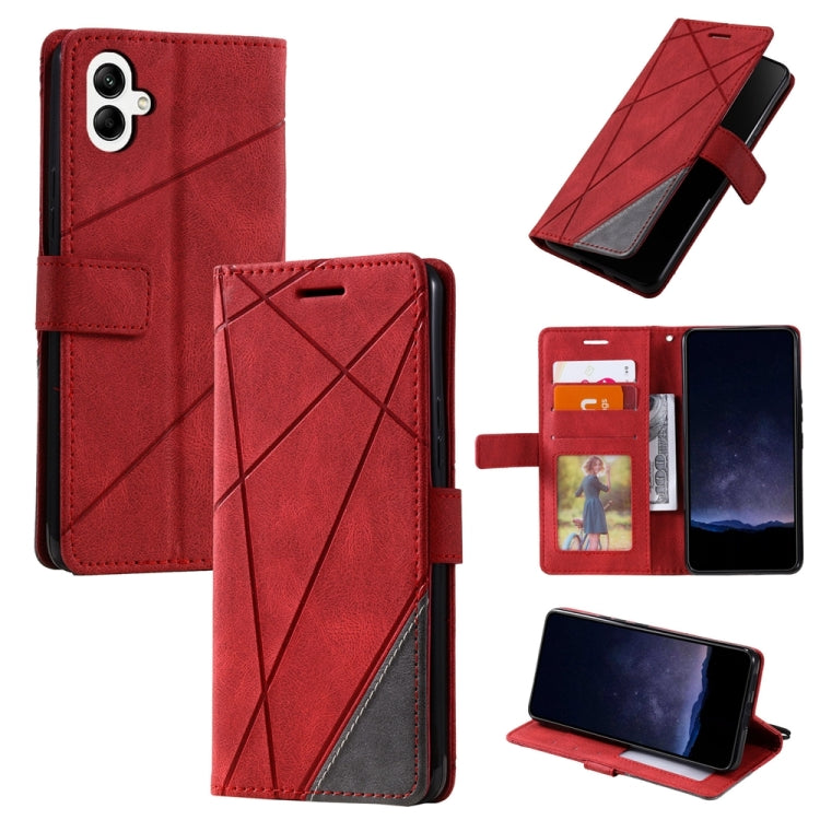 Skin Feel Splicing Leather Phone Case
