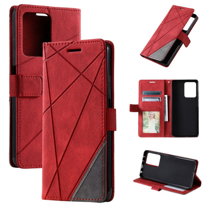 Skin Feel Splicing Leather Phone Case