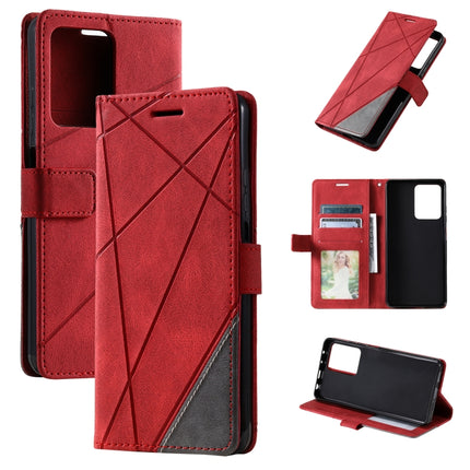 Skin Feel Splicing Leather Phone Case