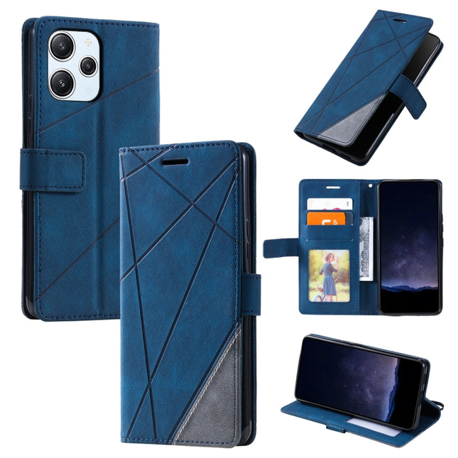 Skin Feel Splicing Leather Phone Case, For Redmi 12 4G, For Xiaomi POCO F5, For Redmi K60 / K60 Pro, For Redmi Note 12S 4G Global