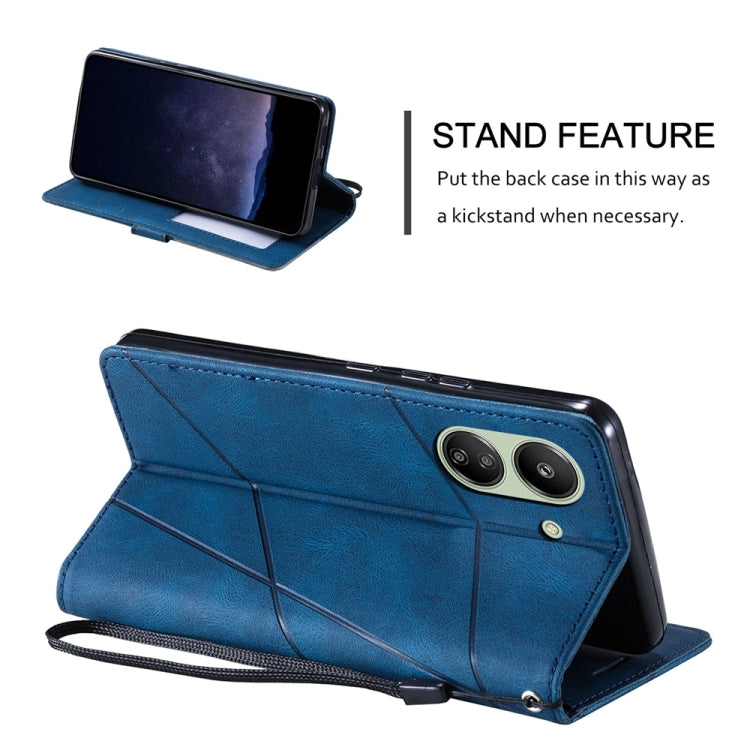 Skin Feel Splicing Leather Phone Case