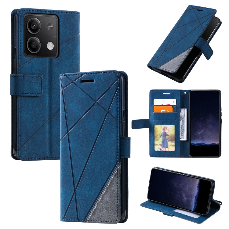 Skin Feel Splicing Leather Phone Case