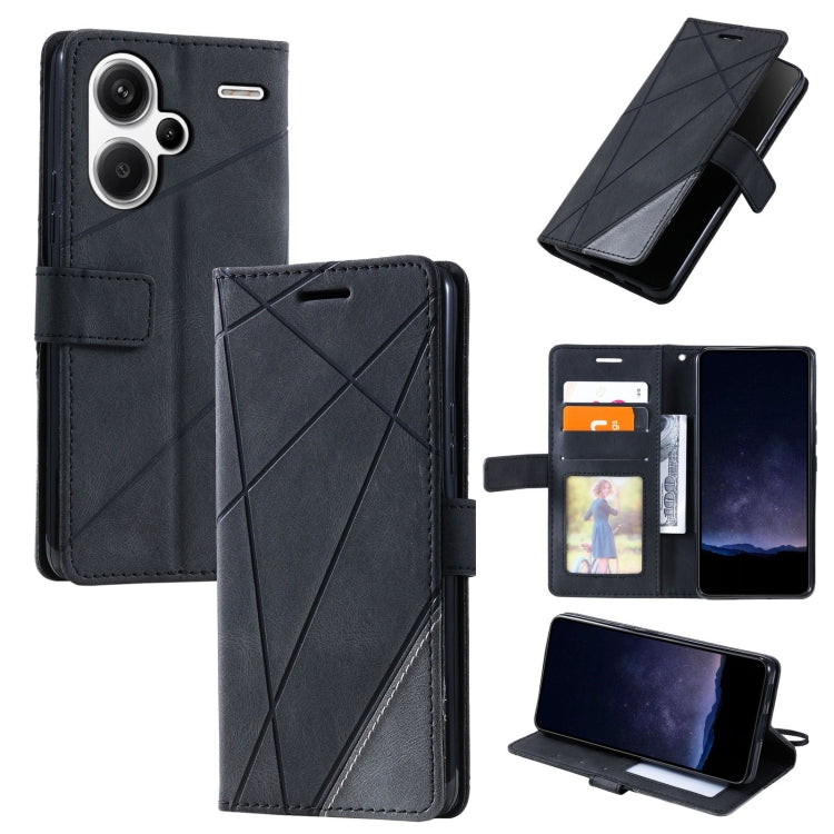 Skin Feel Splicing Leather Phone Case