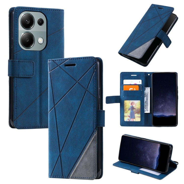Skin Feel Splicing Leather Phone Case