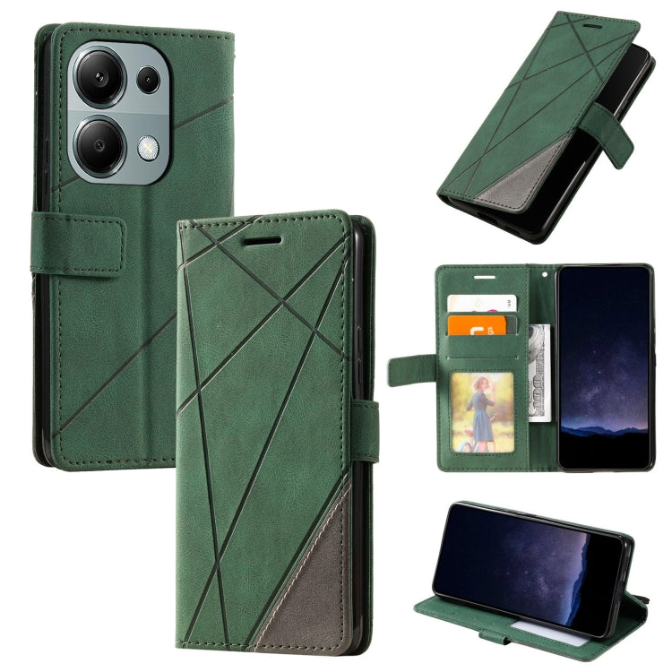 Skin Feel Splicing Leather Phone Case
