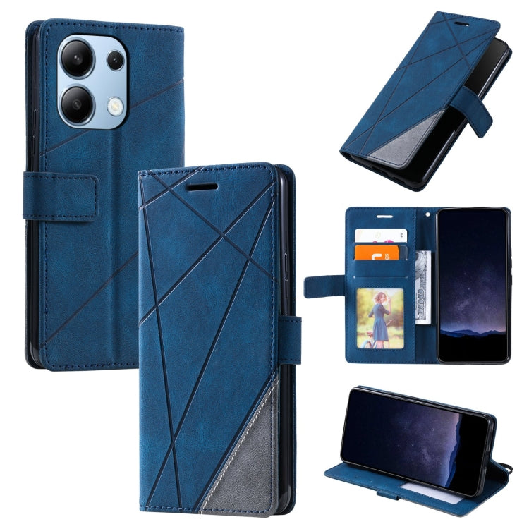 Skin Feel Splicing Leather Phone Case