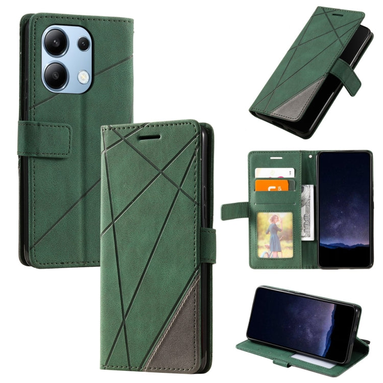 Skin Feel Splicing Leather Phone Case
