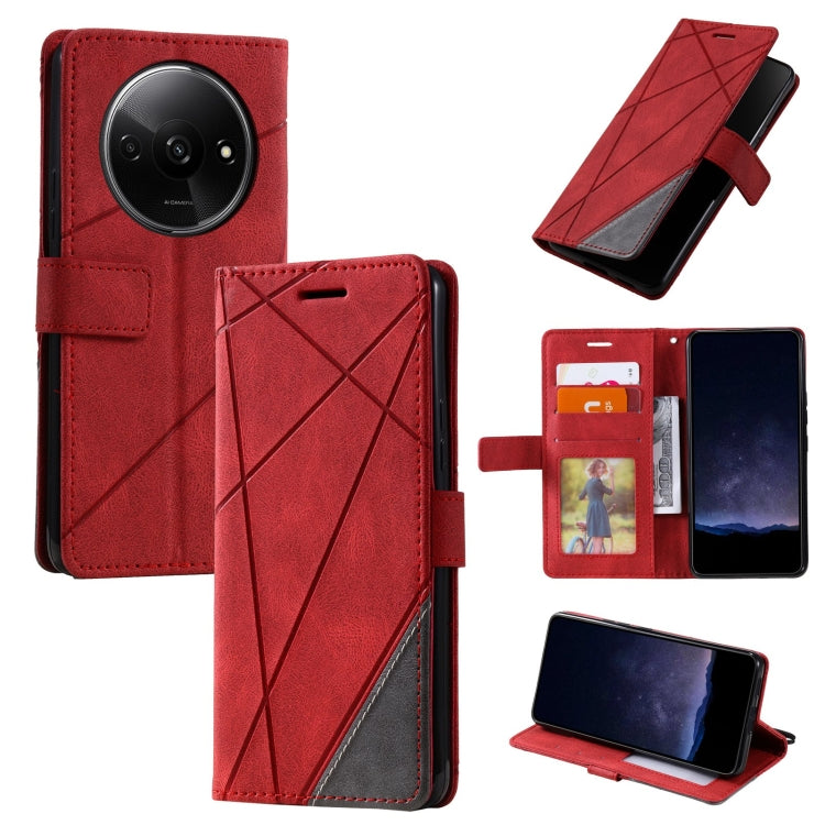 Skin Feel Splicing Leather Phone Case