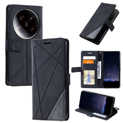Skin Feel Splicing Leather Phone Case, For Xiaomi 14 Ultra, For Xiaomi 14 Pro, For Xiaomi 14, For Xiaomi Redmi Note 13 5G