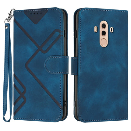 Line Pattern Skin Feel Leather Phone Case, For Huawei P20 lite, For Huawei P smart 2018/Enjoy 7S, For Huawei Mate 10 Lite/Maimang 6, For Huawei Mate 10 Pro
