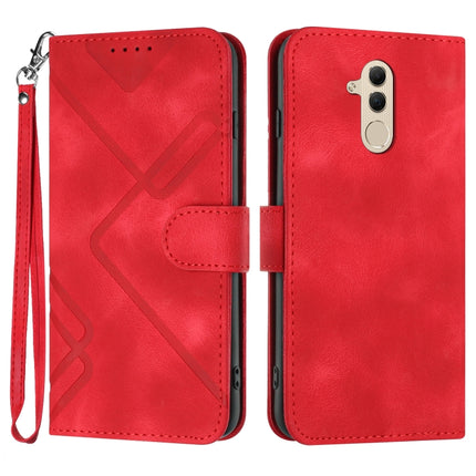 Line Pattern Skin Feel Leather Phone Case, For Huawei P smart 2019/nova lite 3, For Huawei Mate 20 Pro, For Huawei Mate 20 lite/Maimang 7, For Huawei P20 Pro