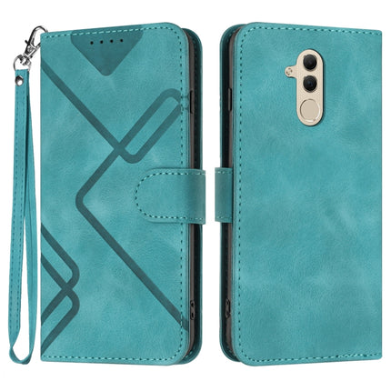 Line Pattern Skin Feel Leather Phone Case, For Huawei P smart 2019/nova lite 3, For Huawei Mate 20 Pro, For Huawei Mate 20 lite/Maimang 7, For Huawei P20 Pro