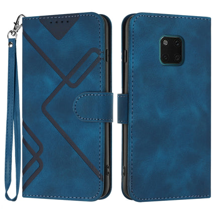 Line Pattern Skin Feel Leather Phone Case, For Huawei P30 Pro, For Huawei P smart 2019/nova lite 3, For Huawei Mate 20 Pro, For Huawei Mate 20 lite/Maimang 7