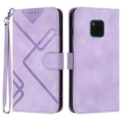 Line Pattern Skin Feel Leather Phone Case, For Huawei P smart 2019/nova lite 3, For Huawei Mate 20 Pro, For Huawei Mate 20 lite/Maimang 7, For Huawei P20 Pro