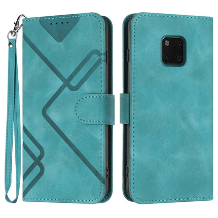 Line Pattern Skin Feel Leather Phone Case, For Huawei P smart 2019/nova lite 3, For Huawei Mate 20 Pro, For Huawei Mate 20 lite/Maimang 7, For Huawei P20 Pro